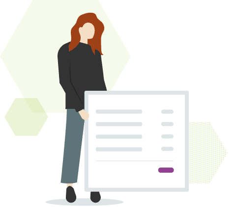 Image of a woman holding a clipboard