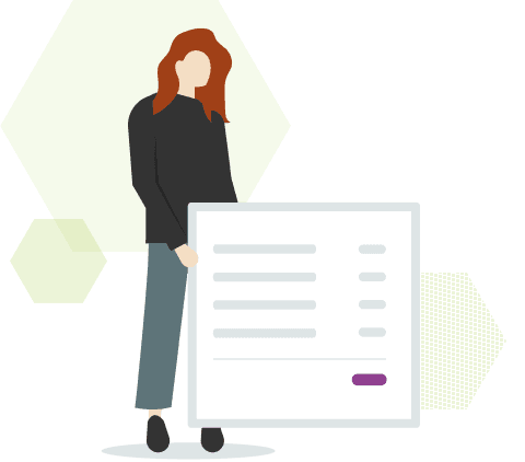 woman holding clipboard graphic