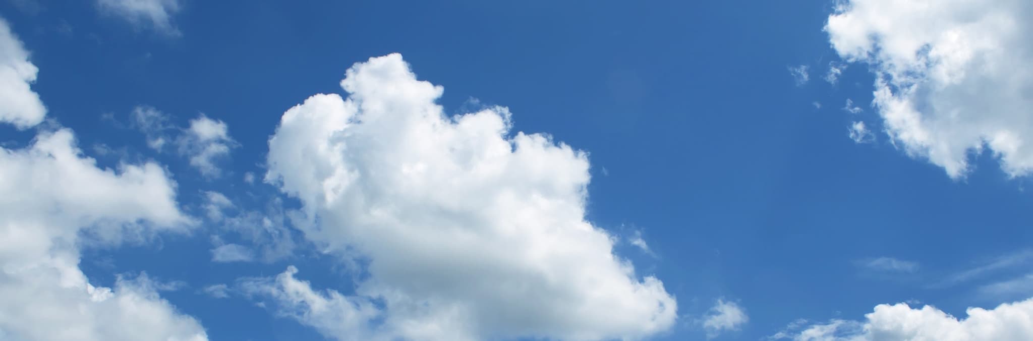 Picture of clouds in a blue sky