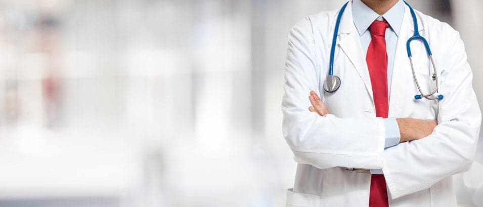 doctor with blurred background