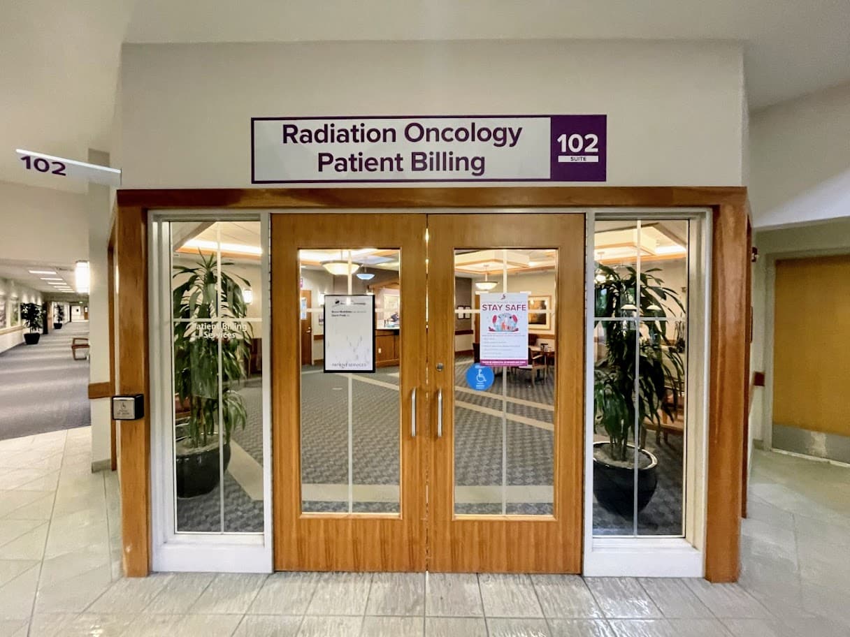Image of the front door of the radiation oncology and patient office in Provo, Utah. Revere Health offers radiation oncology services accessible to all.