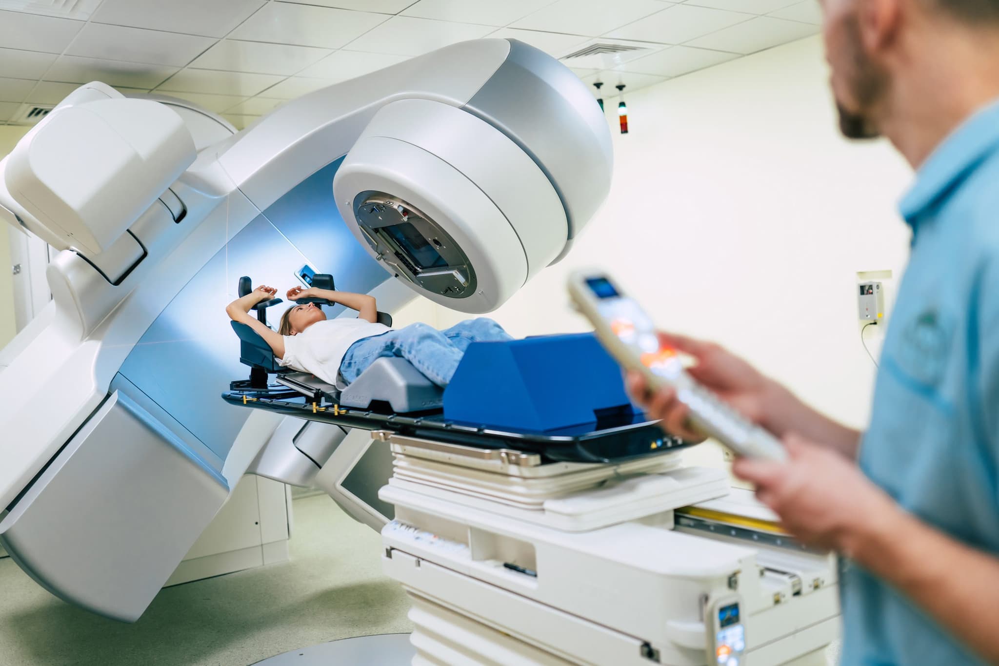 Stereotactic Radiosurgery is a non-surgical radiation therapy that utilizes concentrated radiation beams to target and treat tumors in specific areas of the body.