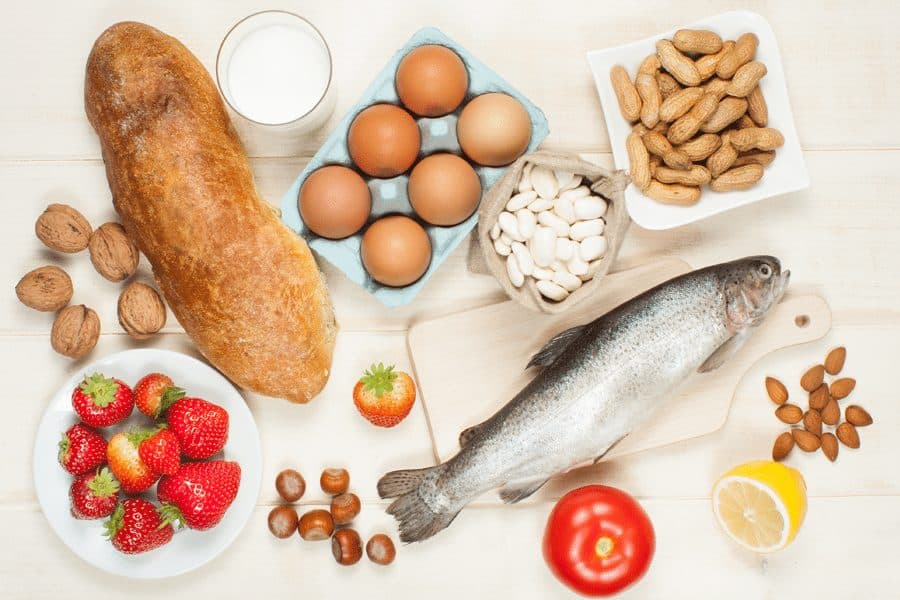 Picture of healthy food of a table