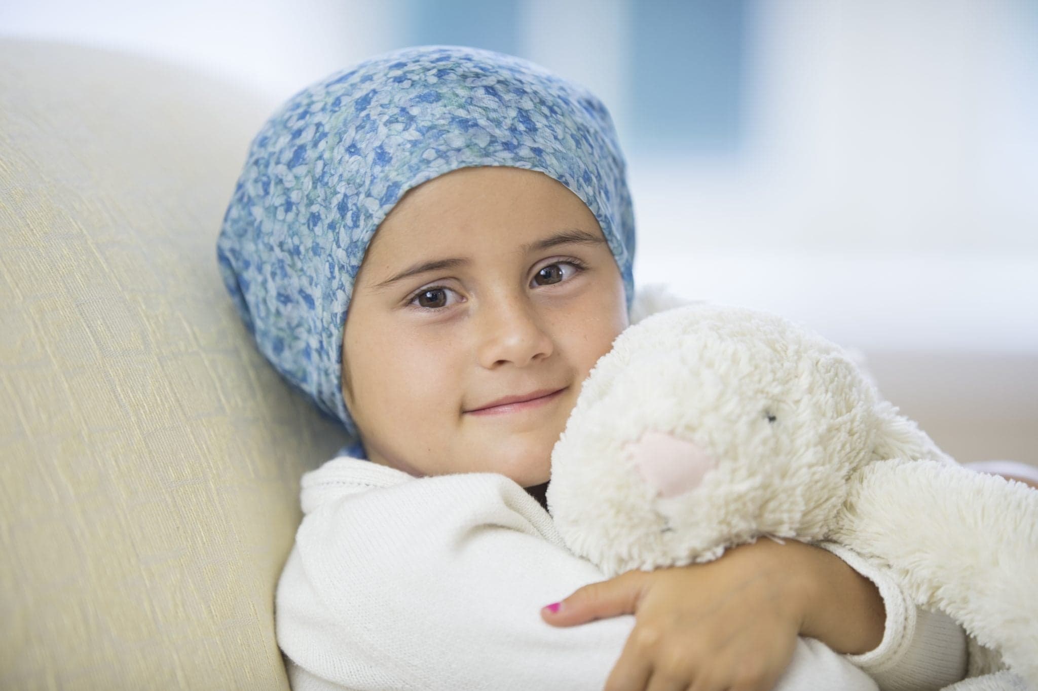 Little girl going through chemotherapy treatment from home