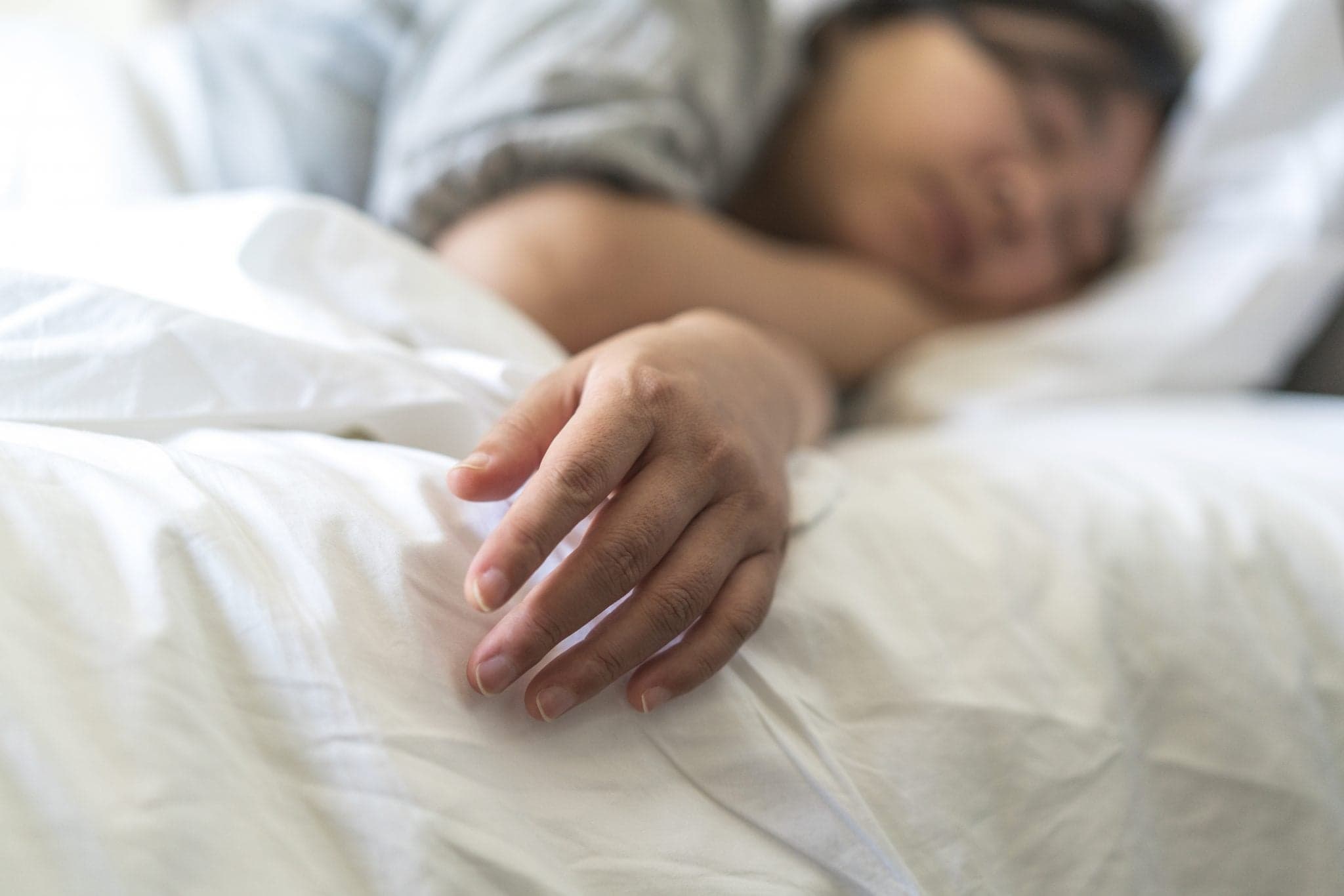 Picture of girl sleeping on bed