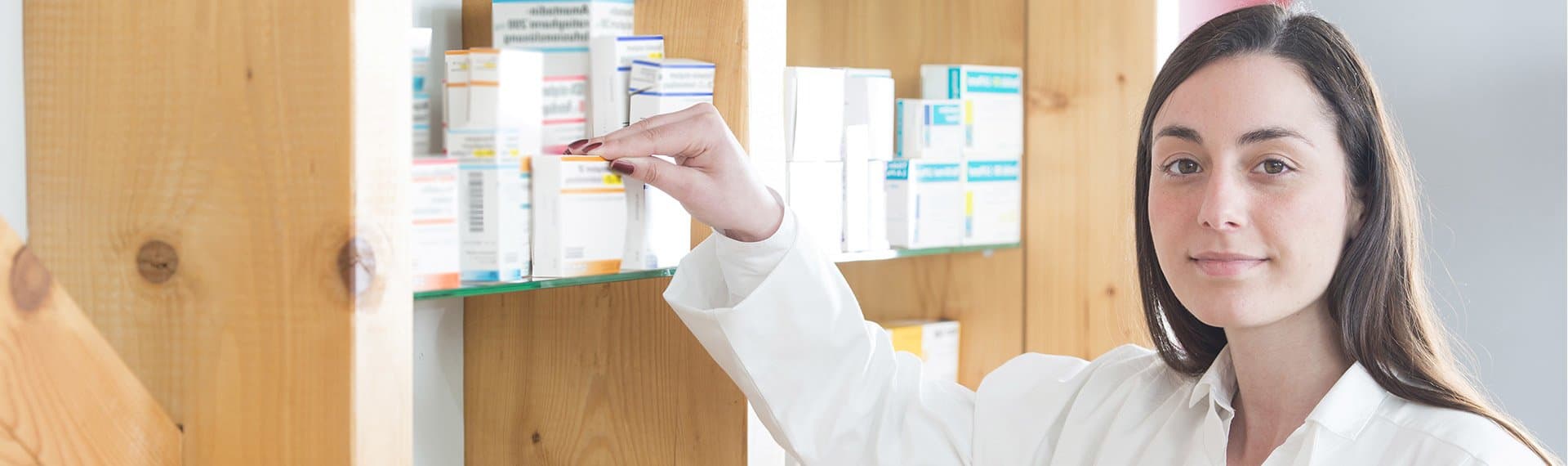 woman working at pharmacy
