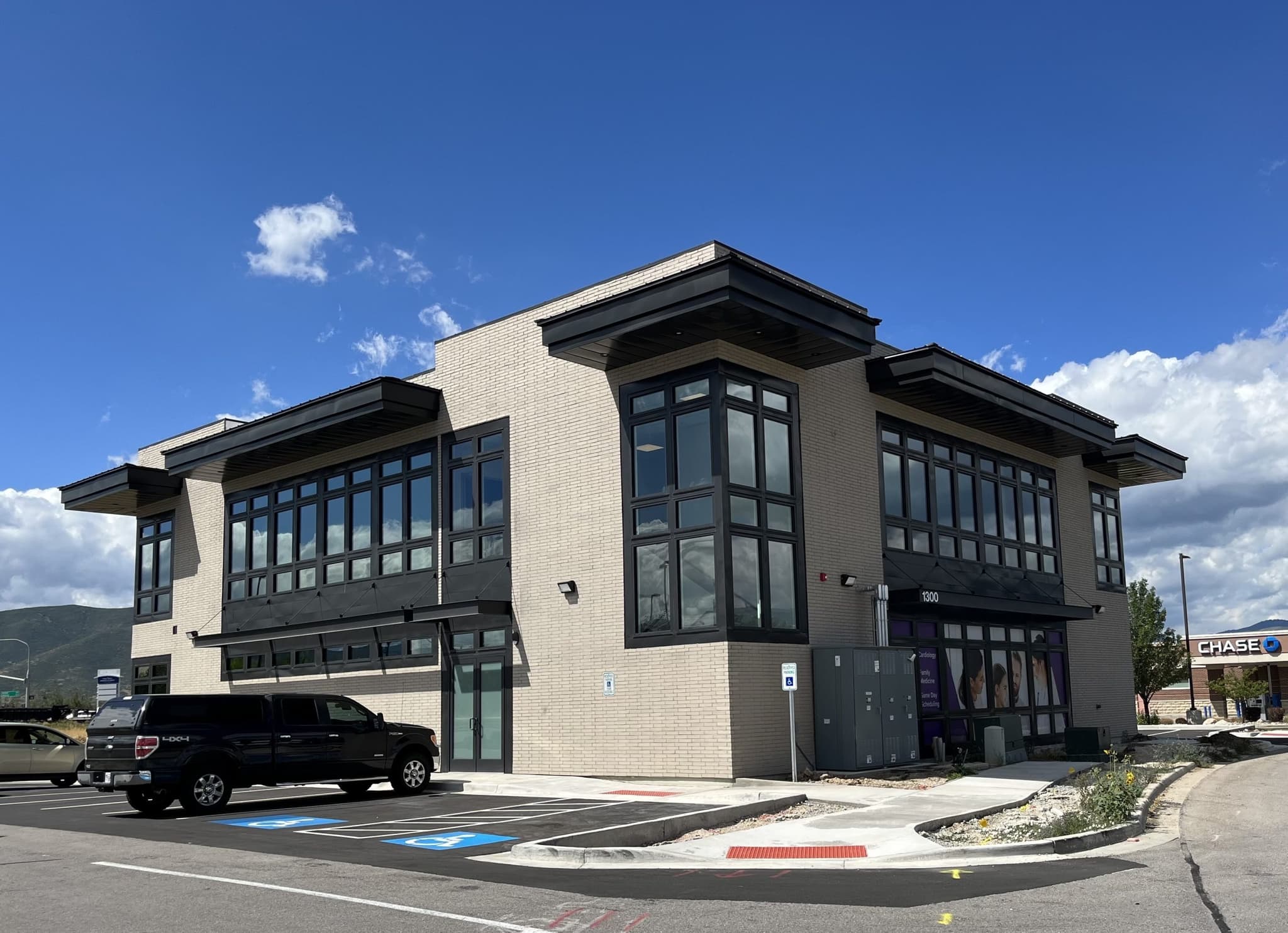 Corner view of the Heber family medicine from revere Health. Revere Health is in Heber, Utah with Heber Family Medicine, offering care to all ages!