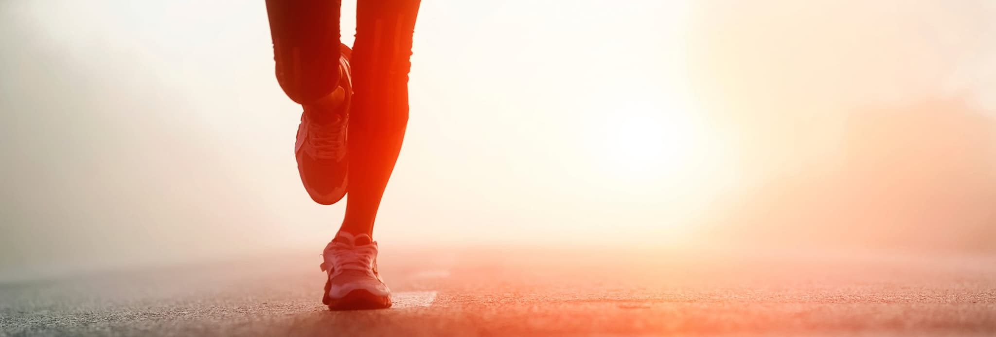 Picture of person running on road
