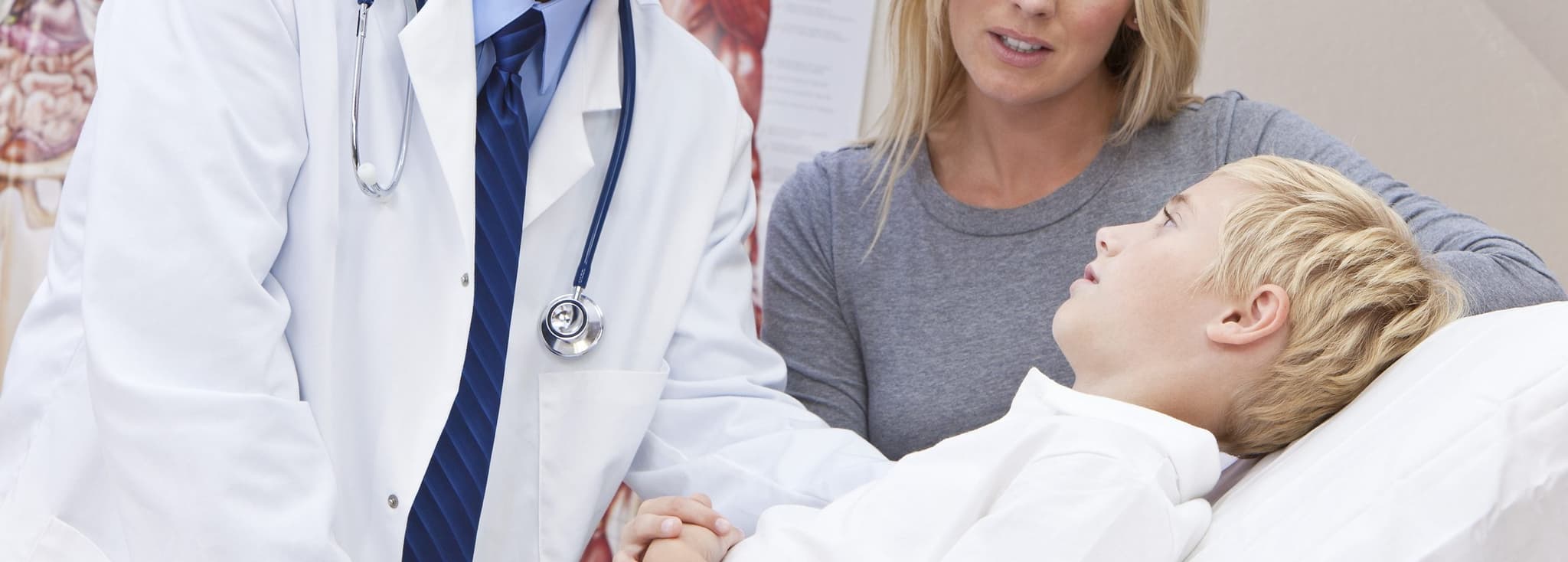 Picture of Family Doctor visiting sick child