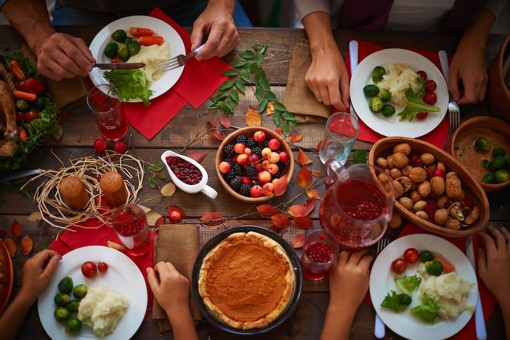 Thanksgiving Feast-Easting Healthy During Holidays